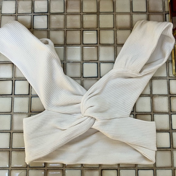 Tops - White crop top